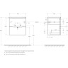 База под раковину BELBAGNO MARINO-CER-MINI-500-2C-SO-RG-P