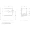 База под раковину BELBAGNO MARINO-CER-MINI-600-2C-SO-BO-P