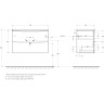 База под раковину BELBAGNO MARINO-CER-MINI-800-2C-SO-WO-P