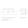 База под раковину BELBAGNO MARINO-CER-N-1000-2C-SO-BL-P