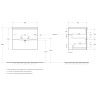 База под раковину BELBAGNO MARINO-CER-N-600-2C-SO-RR-P