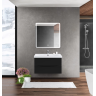 База под раковину подвесная BELBAGNO MARINO-CER-MINI-1000-2C-SO-NL-P с двумя выкатными ящиками 996x390x500