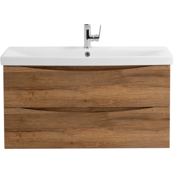 База под раковину подвесная BELBAGNO MARINO-CER-MINI-1000-2C-SO-RR-P с двумя выкатными ящиками 996x390x500