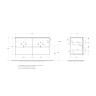 База под раковину подвесная BELBAGNO UNO-1200-4C-SO-CO