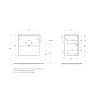 База под раковину подвесная BELBAGNO UNO-MINI-600-2C-SO-VO