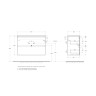 База под раковину подвесная BELBAGNO UNO-MINI-900-2C-SO-BO