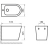 Биде подвесное BELBAGNO FLAY-R