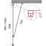 Боковая панель BELBAGNO MARMI-100-FIX-C-Cr