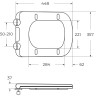 Чаша безободкового унитаза BELBAGNO ARDENTE-R BB02093CPR/SC