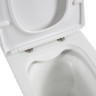 Чаша безободкового унитаза BELBAGNO LOUNGE с сиденьем дюропласт soft close, P-trap, BB045CPR/SC