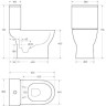 Чаша безободкового унитаза BELBAGNO STEAM BB130CPR/SC