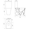 Чаша напольного унитаза BELBAGNO