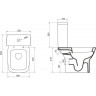 Чаша напольного унитаза BELBAGNO