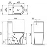 Чаша напольного унитаза BELBAGNO