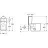 Чаша напольного унитаза BELBAGNO PRADO BB10150CP