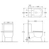 Чаша напольного унитаза BELBAGNO RICCO BB275CPR