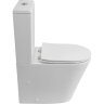 Чаша унитаза BELBAGNO FLAY-R BB2149CPR/SC безободкового с сиденьем дюропласт soft close P-trap