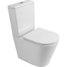 Чаша унитаза BELBAGNO FLAY-R BB2149CPR/SC безободкового с сиденьем дюропласт soft close P-trap