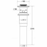 Донный клапан BELBAGNO BB-PCU-03-BORO