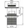 Донный клапан BELBAGNO BB-PCU-06-CRM