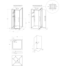 Душевая кабина BELBAGNO UNO UNO-CAB-A-1-90-C-NERO-Bi-TOP-R 90x90x212,5 см R