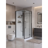 Душевая кабина BELBAGNO UNO UNO-CAB-A-1-90-C-NERO-Bi-TOP-R 90x90x212,5 см R