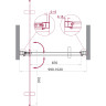 Душевая дверь 100 см BELBAGNO MARMI-B-1-100-C-Cr