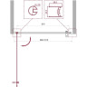 Душевая дверь 100 см BELBAGNO UNO-B-1-100-C-Cr