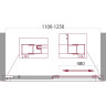 Душевая дверь 110-125 см BELBAGNO UNIQUE-BF-1-110/125-C-Cr