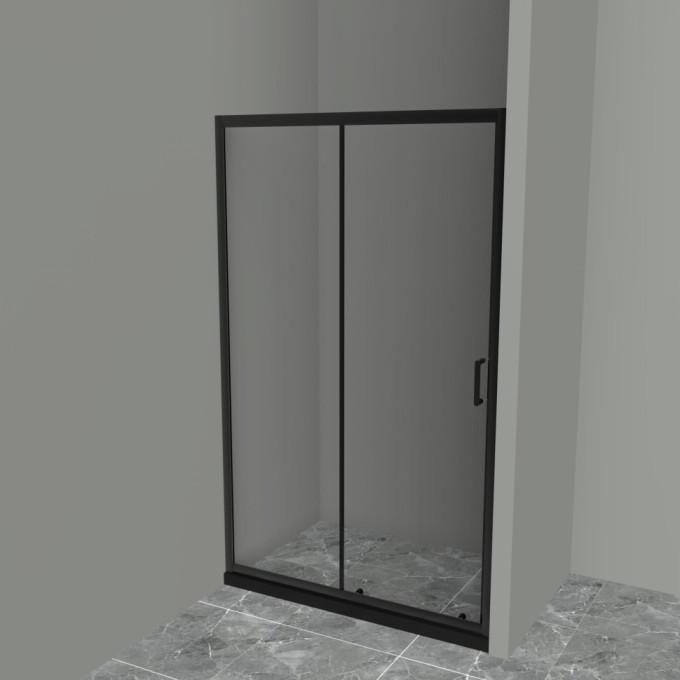 Душевая дверь 110 см BELBAGNO UNO-195-BF-1-110-C-NERO