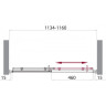 Душевая дверь 115 см BELBAGNO UNO-BF-1-115-C-Cr