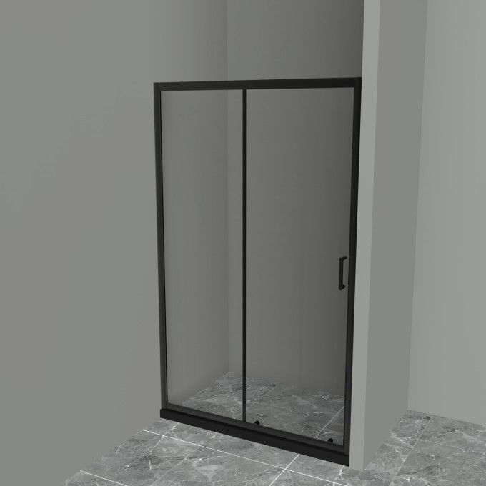 Душевая дверь 140 см BELBAGNO UNO-195-BF-1-140-C-NERO
