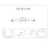 Душевая дверь 60 см BELBAGNO UNO-B-2-60-C-Cr