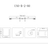 Душевая дверь 80 см BELBAGNO UNO-B-2-80-P-Cr