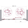 Душевая дверь BELBAGNO LUCE-BF-1-110-C-Cr
