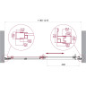 Душевая дверь BELBAGNO LUCE-BF-1-120-P-Cr