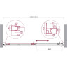 Душевая дверь BELBAGNO LUCE-BF-1-130-C-Cr