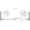 Душевая дверь BELBAGNO LUCE-BF-1-150-C-Cr