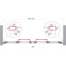 Душевая дверь BELBAGNO LUCE-BF-2-150-C-Cr