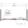 Душевая дверь BELBAGNO MARINO-BF-1-110-C-Cr