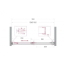 Душевая дверь BELBAGNO SOFT_CLOSE-1-BF-1-110-C-Cr