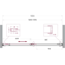 Душевая дверь BELBAGNO SOFT_CLOSE-1-BF-1-130-C-Cr