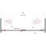 Душевая дверь BELBAGNO SOFT_CLOSE-2-BF-1-150-C-GM