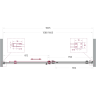 Душевая дверь BELBAGNO SOFT_CLOSE-2-BF-1-160-C-Cr