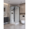 Душевая кабина BELBAGNO UNO UNO-CAB-A-1-90-C-NERO-Bi-TOP-L 90x90x212,5 см L