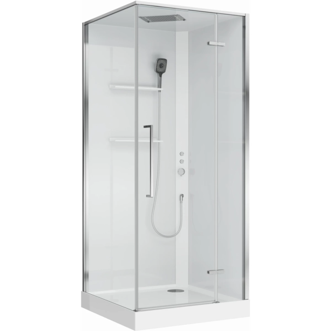 Душевая кабина BELBAGNO UNO UNO-CAB-A-1-90-C-Cr-Bi-TOP-R 90x90x212,5 см R