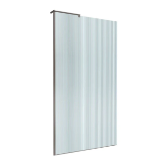 Душевая перегородка BELBAGNO UNO-L-1-TB-100-FL-GM 1000x2000 мм Оружейная сталь