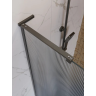Душевая перегородка BELBAGNO UNO-L-1-TB-100-FL-GM 1000x2000 мм Оружейная сталь