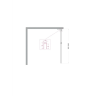 Душевая перегородка BELBAGNO UNO-L-1-TB-100-BR-Cr 1000x2000 мм