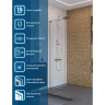 Душевая перегородка BELBAGNO UNO-L-1-TB-60-C-Cr 600x2000 мм хром